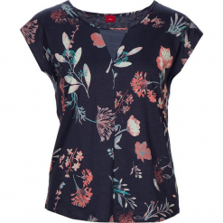 Koszulka piżamowa "Flower Dreams" w kolorze granatowym. Niebieskie koszule nocne damskie marki LASCANA. W wyprzedaży za 45,95 zł.