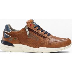 Sneakersy Mustang bonprix koniakowy. Pomarańczowe sneakersy męskie bonprix, na sznurówki. Za 239,99 zł.