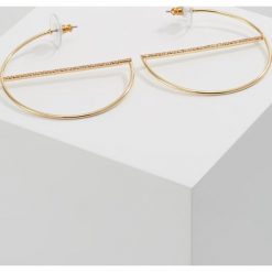 Kolczyki damskie: Rebecca Minkoff CIRCLE HOOP WITH PAVE BAR Kolczyki goldcoloured