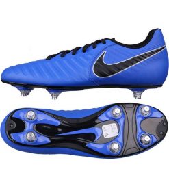 Buty piłkarskie Nike Legend 7 Club Sg M AH8800-400. Niebieskie buty sportowe męskie Nike, ze skóry, bez zapięcia, do piłki nożnej. W wyprzedaży za 259,00 zł.