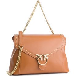Torebka PINKO - Abbondanza Top Handle PE 19 PLTT 1P21B4 Y5EU Light Brown L47. Pomarańczowe topy damskie marki Pinko, bez wzorów, ze skóry, klasyczne, bez dodatków. Za 1699,00 zł.