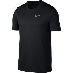 KOSZULKA M NK DF BRTHE RUN TOP SS. Szare t-shirty męskie marki Nike, m, z dekoltem na plecach. Za 69,99 zł.