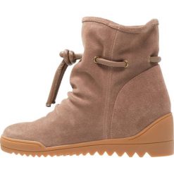 Botki damskie lity: Shoe The Bear LINE Botki na koturnie dark taupe