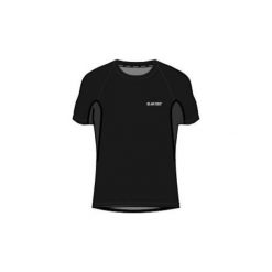 Topy sportowe damskie: Hi-tec Koszulka Sportowa Damska Redan Black/Blue Graphite r. XL