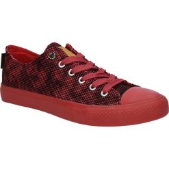 Trampki big star v274565. Czerwone trampki i tenisówki damskie BIG STAR, bez wzorów, z materiału, bez zapięcia. Za 119,99 zł.