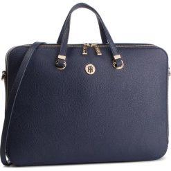 Torba na laptopa TOMMY HILFIGER - Th Core Computer Bag AW0AW06424 901. Niebieskie torby męskie skórzane TOMMY HILFIGER, bez wzorów, ze skóry ekologicznej. Za 699,00 zł.