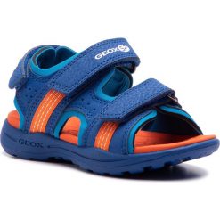 Sandały GEOX - J Vaniett B. B J925XB 05015 C0685 M Royal/Orange. Niebieskie sandały chłopięce Geox, ze skóry ekologicznej, bez zapięcia. W wyprzedaży za 129,00 zł.