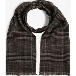 Andrew James - Szalik męski, szary. Szare szaliki męskie Andrew James, w kratkę, z wełny. Za 159,95 zł.