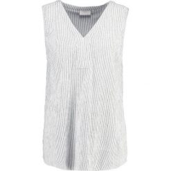 Bluzki asymetryczne: Kaffe AMBER STRIPED Bluzka chalk