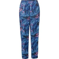 Spodnie bez zamka w talii bonprix kobaltowy z nadrukiem. Spodnie damskie bonprix. Za 89,99 zł.