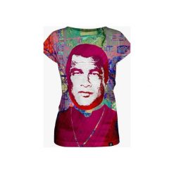 Seagal is watching women's t-shirt. Czerwone t-shirty damskie marki Mars from venus, s, bez wzorów, bez kołnierzyka. Za 84,50 zł.