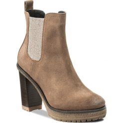 Botki TOMMY HILFIGER - DENIM Cleo 13B FW0FW01382 Taupe Grey 009. Brązowe botki damskie lity marki TOMMY HILFIGER, z denimu, eleganckie. W wyprzedaży za 399,00 zł.