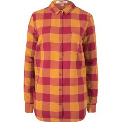 Koszula flanelowa bonprix czerwony klonowy - miodowy w kratę. Czerwone koszule damskie bonprix. Za 29,99 zł.
