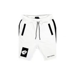 WHT SHORTS. Białe bermudy męskie MAJORS, z bawełny. Za 130,00 zł.