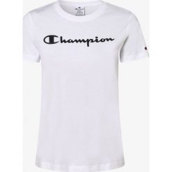 Champion - T-shirt damski, biały. Białe t-shirty damskie Champion, m, z napisami, bez kołnierzyka. Za 119,95 zł.