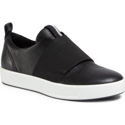 Sneakersy ECCO - Soft 8 W 44067301001 Black. Czarne półbuty damskie ecco, ze skóry. W wyprzedaży za 439,00 zł.