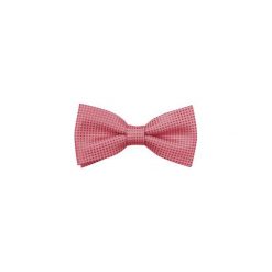 Różowa muszka męska - drobne kwadraciki A84. Różowe muszki męskie Modini Moda Męska, na co dzień, bez wzorów, z tkaniny, eleganckie. Za 49,50 zł.