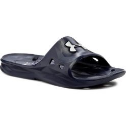 Klapki UNDER ARMOUR - Ua M Locker III Sl 1287325 Mdn/Msv 410. Niebieskie klapki męskie marki Under Armour, z tworzywa sztucznego. Za 89,95 zł.