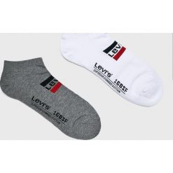 Levi's - Skarpety (2-pack). Szare skarpetki męskie Levi's®, bez wzorów, z elastanu. Za 39,90 zł.