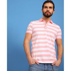 T-SHIRT POLO MĘSKI. Szare koszulki polo marki Top Secret, na lato, m. Za 39,99 zł.