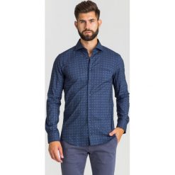 KOSZULA PANKO Joop! Collection. Niebieskie koszule męskie Joop! Collection, m, z haftami, z bawełny, z włoskim kołnierzykiem, bez rękawów. Za 369,00 zł.