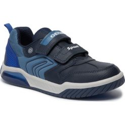 Sneakersy GEOX - J Inek B. D J949CD 0BU11 C4226 DD Navy/Royal. Niebieskie trampki chłopięce Geox, bez wzorów, ze skóry ekologicznej, na rzepy. Za 309,00 zł.