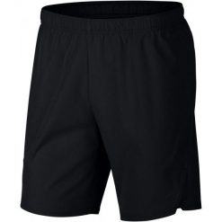 Nike Męskie Spodenki Sportowe M Nkct Flx Ace Short 9in Black White Xl. Czarne spodenki i szorty męskie marki Nike, xl, bez wzorów, sportowe, tenisowe. W wyprzedaży za 175,00 zł.