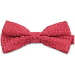 Czerwona Mucha w Drobny Wzór Paisley, Męska MUVRN0038. Czerwone muszki męskie Vernon, w paski, eleganckie. Za 29,00 zł.