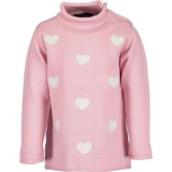 Blue Seven - Sweter dziecięcy 62-86 cm. Różowe swetry dziewczęce Blue Seven, bez wzorów, z bawełny, bez kołnierzyka, z krótkim rękawem, krótkie, bez kaptura. W wyprzedaży za 59,90 zł.