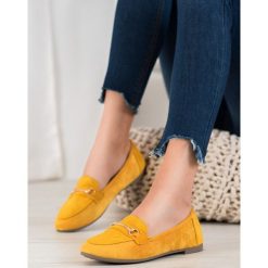 Stylowe mokasyny z ozdobĄ. Mokasyny damskie Bestelle, z zamszu, eleganckie. Za 49,00 zł.
