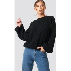 Glamorous Sweter z bufiastym rękawem - Black. Czarne swetry damskie marki Glamorous, bez wzorów, z dzianiny, bez rękawów, długie, bez kaptura. Za 161,95 zł.