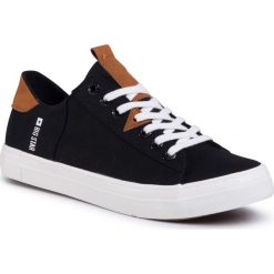 Trampki BIG STAR - FF174314 Black. Czarne półbuty męskie BIG STAR, bez wzorów, z gumy, eleganckie, bez zapięcia. Za 129,00 zł.