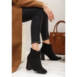 Czarne Botki Viscosity. Czarne botki damskie Renee, za kostkę, na wysokim obcasie, na obcasie, na zamek. Za 139,99 zł.