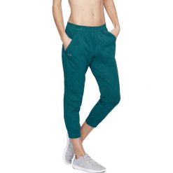 Spodnie dresowe damskie: Under Armour Spodnie damskie TB Balance Mesh Loose Crop zielone r. S (1305469-716)