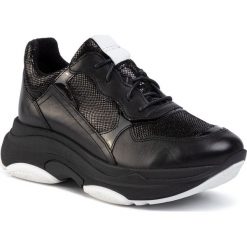 Sneakersy GINO ROSSI - RST-BALE-02 Black. Czarne półbuty damskie Gino Rossi, na co dzień, bez wzorów, ze skóry, bez obcasa, na płaskiej podeszwie, bez zapięcia. Za 279,99 zł.