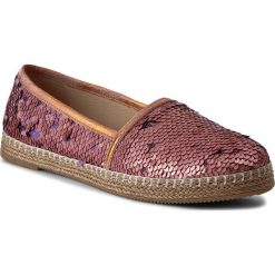 Espadryle NEŚCIOR - 098-F Fiolet C. Różowe espadryle damskie marki Neścior, bez wzorów, ze skóry, bez obcasa. W wyprzedaży za 179,00 zł.