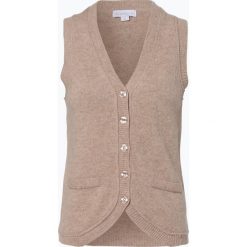 Brookshire - Damska kamizelka dzianinowa, beżowy. Brązowe kamizelki damskie marki brookshire, xxl, bez wzorów, z wełny, bez kaptura. Za 129,95 zł.