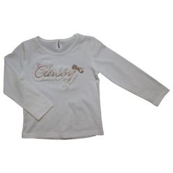 Carodel Koszulka Dziewczęca Classy 116 Biała. Białe bluzki dziewczęce marki Carodel, z napisami, z elastanu, z klasycznym kołnierzykiem. Za 40,00 zł.