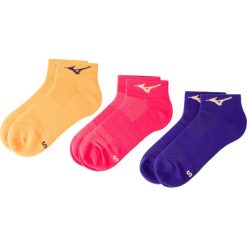 Zestaw 3 par niskich skarpet damskich MIZUNO - Training Mid 3P 67UU950 Orange Pop/Diva Pink/Liberty 53. Różowe skarpetki damskie Mizuno, bez wzorów, z poliesteru. Za 38,99 zł.