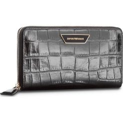 Portfele damskie: Duży Portfel Damski EMPORIO ARMANI – Y3H010 YAL6B 80001 Nero