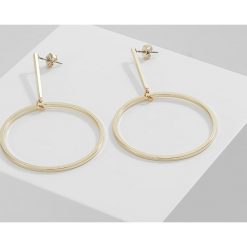 Kolczyki damskie: Whistles LARGE FINE HUNG HOOP EARRING Kolczyki goldcoloured