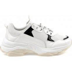 Białe obuwie sportowe sneakersy MM-7. Białe buty sportowe damskie ButyModne. Za 77,68 zł.