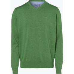 Fynch Hatton - Sweter męski, zielony. Zielone swetry męskie marki Fynch-Hatton, xxl, bez wzorów, z bawełny, bez kołnierzyka, bez kaptura. Za 249,95 zł.