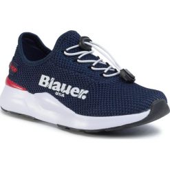 Sandały BLAUER - S0ANDY01/KNI S Navy. Niebieskie sandały chłopięce Blauer, ze skóry ekologicznej, na sznurówki. W wyprzedaży za 239,00 zł.