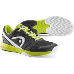 Head Nitro Team Men Raven/Lime 44,0. Zielone buty sportowe męskie marki Head, bez zapięcia, tenisowe. W wyprzedaży za 279,00 zł.