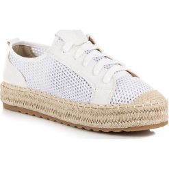 Espadryle damskie: Ażurowe espadryle na wiązanie Seastar białe