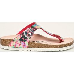 Birkenstock - Japonki Gizeh. Różowe klapki damskie Birkenstock, bez wzorów, ze skóry, bez obcasa, na obcasie. Za 319,90 zł.