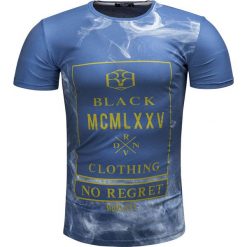 Koszulka męska t-shirt niebieski Recea. Niebieskie koszulki męskie Recea, s, z nadrukiem, z bawełny, bez kołnierzyka, bez rękawów. Za 24,00 zł.