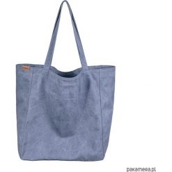 Lazy bag torba ciemnoniebieska na zamek / vegan. Niebieskie torebki klasyczne damskie marki Pakamera, w paski, na ramię. Za 175,00 zł.