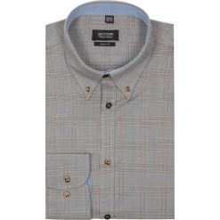 Koszule męskie: koszula croft 1962 długi rękaw slim fit brąz